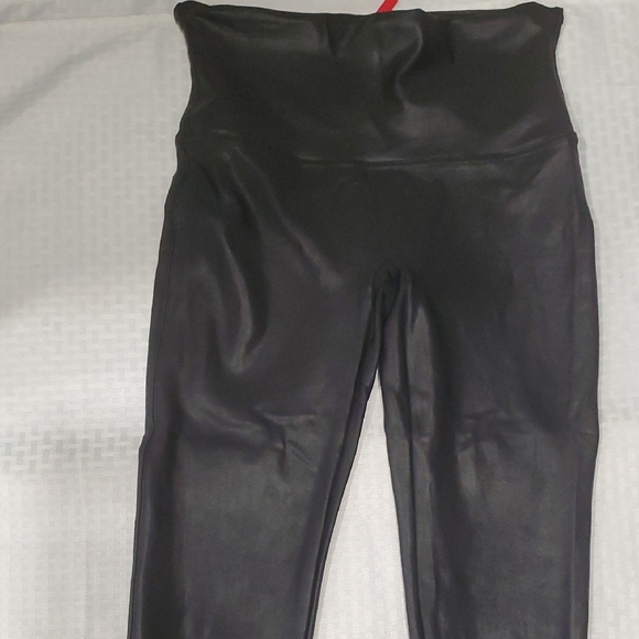 SPANX  Faux Leather  High-Waist Leggings Sz XL - Picture 5 of 14